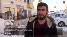 Yüksekova’da dondurucu soğuk