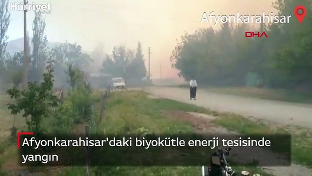 Afyonkarahisar'daki biyokütle enerji tesisinde yangın