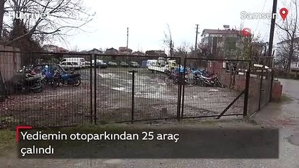Yediemin otoparkından 25 araç çalındı