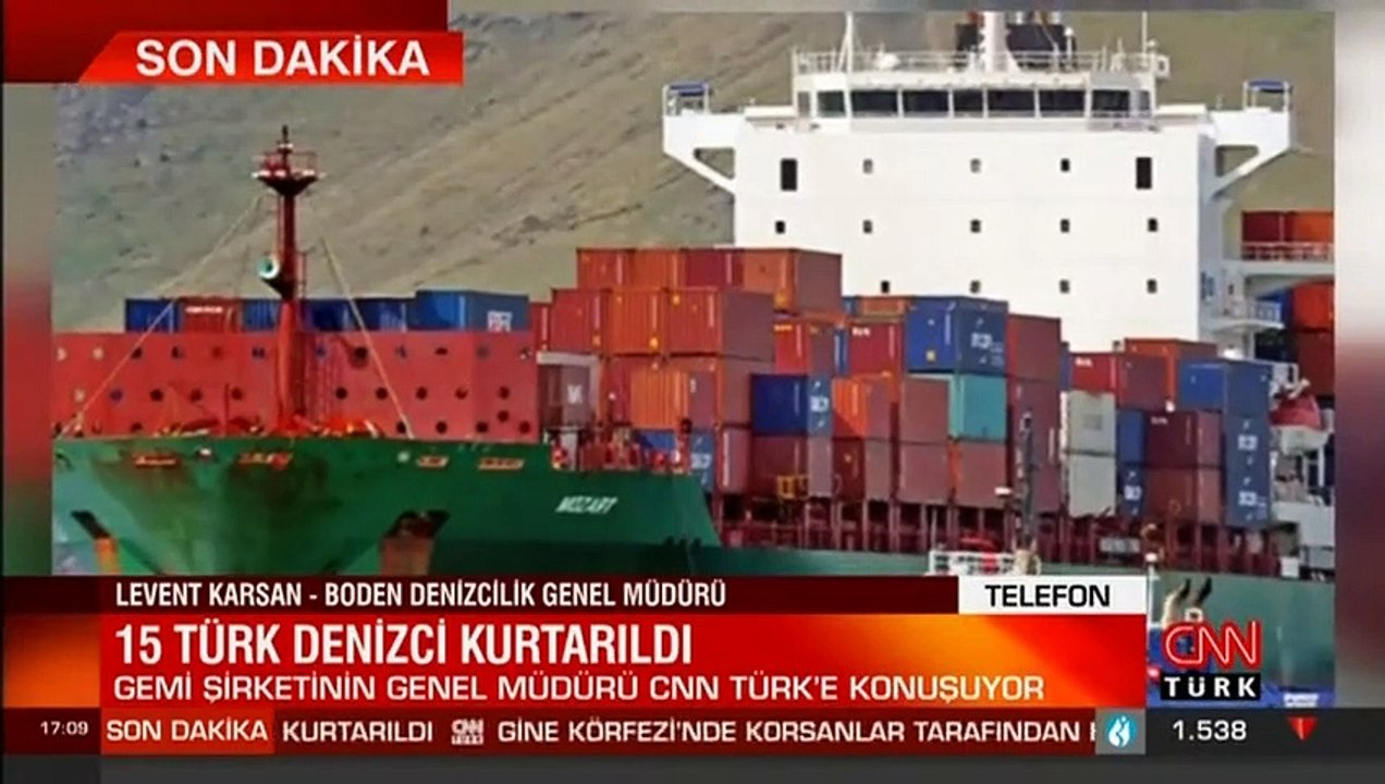 Nijerya açıklarında kaçırılan 15 Türk denizci kurtarıldı