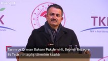Tarım ve Orman Bakanı Pakdemirli, Beymir Entegre Et Tesisinin açılış törenine katıldı