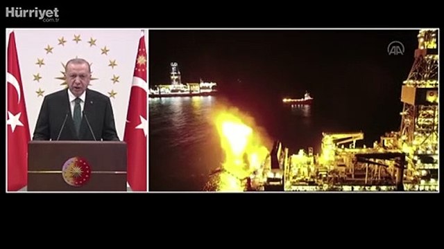 Cumhurbaşkanı Erdoğan, Sakarya Sahası Gaz Yakma Töreni ne canlı bağlantıyla katıldı