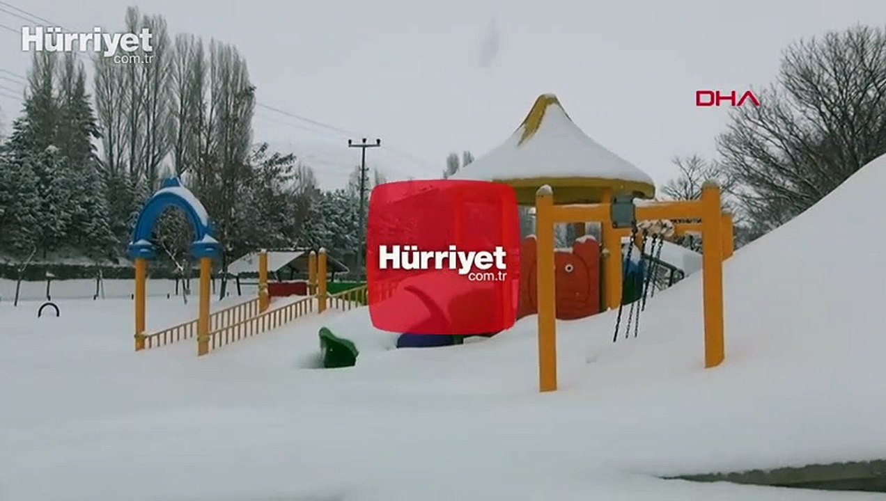 Bitlis'te yoğun kar: Tek katlı evler ve araçlar kara gömüldü