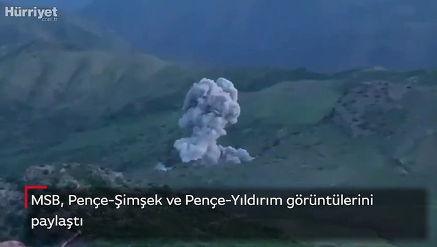 MSB, Pençe-Şimşek ve Pençe-Yıldırım görüntülerini paylaştı