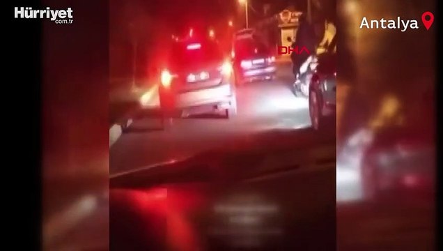 Antalya'da tepki çeken görüntüler! Magandalar dehşet saçtı