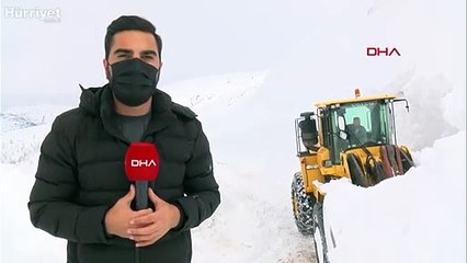 Muş'ta 'Kar Kaplanları'nın 6 metre karla zorlu mücadelesi