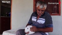 Osmaniye'de yangından kurtulan tavşana anne şefkati ile bakıyorlar