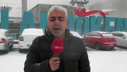 Erzurum’da yoğun kar yağışı etkili oluyor