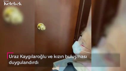 Baba kızın buluşması duygulandırdı.