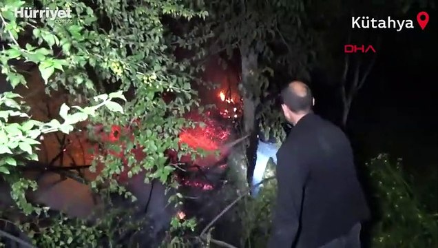 Kütahya'da orman yangınına ilk müdahaleyi devriyedeki polis ve bekçiler yaptı