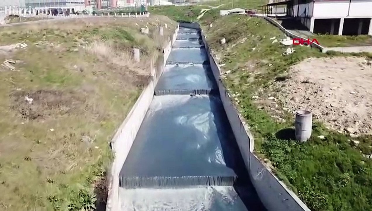 Esenyurt'ta Haramidere yine mavi aktı