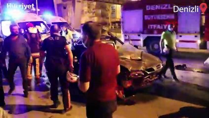 Denizli'de feci kaza! Görüntüleri ortaya çıktı