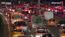 İstanbul'da yılın ilk iş gününde trafik yoğunluğu