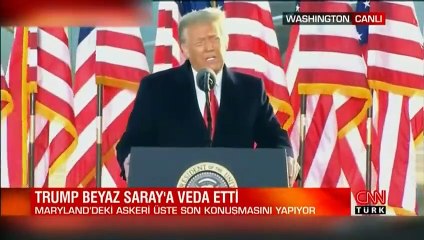 Trump veda konuşmasını yaptı: Bir şekilde geri döneceğim