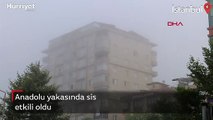 İstanbul Anadolu yakasında sis etkili oldu