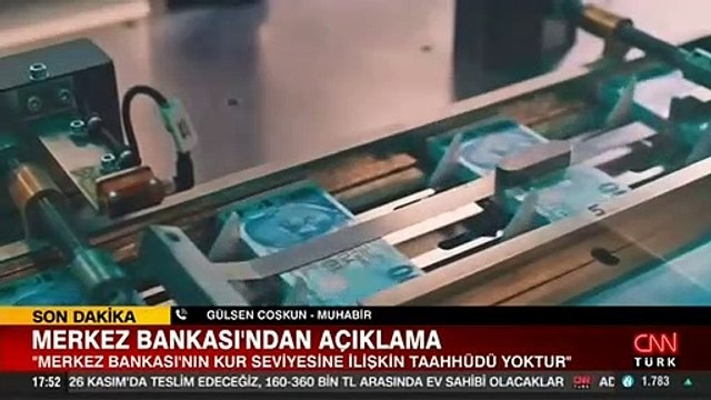 Merkez Bankası'ndan döviz kurlarına ilişkin açıklama