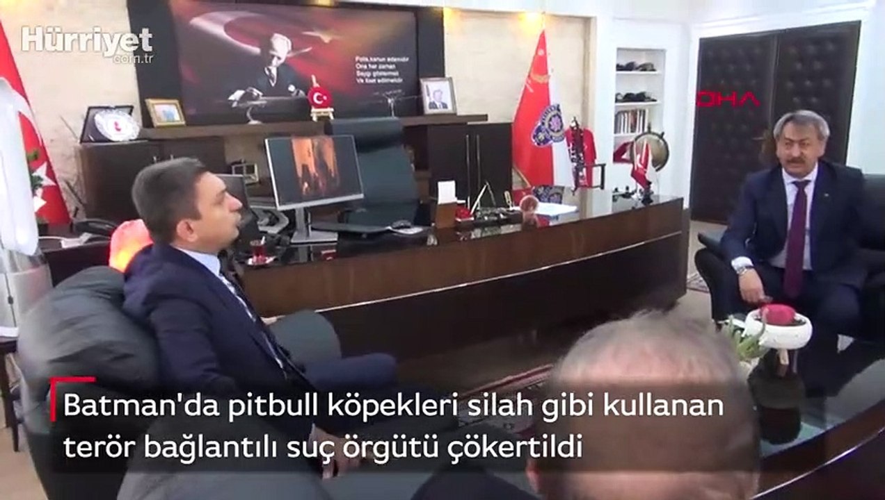 Batman'da pitbull köpekleri silah gibi kullanan terör bağlantılı suç örgütü çökertildi