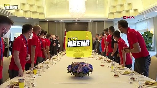 Cumhurbaşkanı Erdoğan, Ampute Futbol Milli Takımı'nı kabul etti