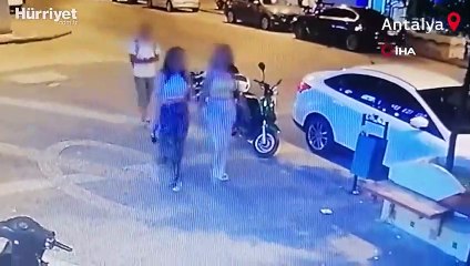 Antalya'da sinsice takip etti! Yakalanınca meydan dayağı yedi