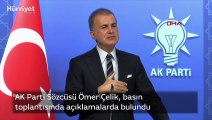 AK Parti Sözcüsü Ömer Çelik, basın toplantısında açıklamalarda bulundu