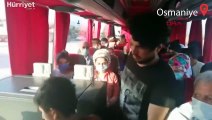 Osmaniye'de 12 kaçak göçmen, yolcu otobüsünün bagajında yakalandı