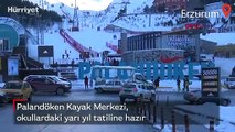 Palandöken Kayak Merkezi, okullardaki yarı yıl tatiline hazır