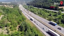 TEM'in Bolu geçişinde 'çalışma' trafiği