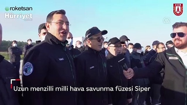 Uzun menzilli milli hava savunma füzesi Siper başarıyla ateşlendi