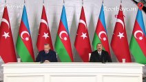 Cumhurbaşkanı Erdoğan ve İlham Aliyev ortak basın toplantısında açıklamalarda bulundu