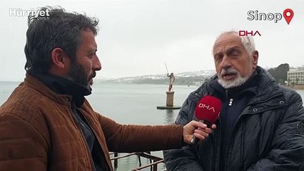 Sosyal medyanın son hedefi Sinop'un 'Poseidon heykeli'