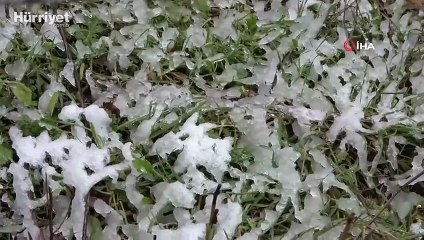 İstanbul’da yüksek kesimler yeniden beyaza büründü