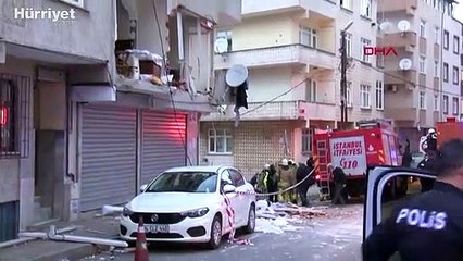 Gaziosmanpaşa'da binada patlama! O anlar kamerada