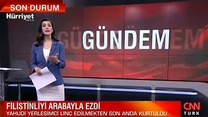 Filistinliyi aracıyla ezdi! Kan donduran anlar...
