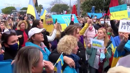 Antalya'daki yerleşik Ukraynalılar açıklama yaptı 