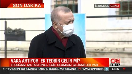 Cumhurbaşkanı Erdoğan, Cuma Namazı sonrası gazetecilerin sorularını yanıtlıyor.