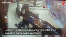 Göçmen kaçakçılığından aranıyordu! Hırsızlık yaparken kameralara yakalandı