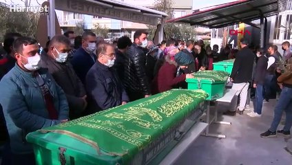 Cansız bedenleri bulunan gençlerden 3'ü son yolculuğuna uğurlandı