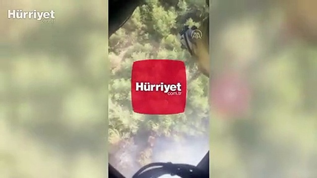 Muğla'nın Menteşe ilçesinde orman yangını
