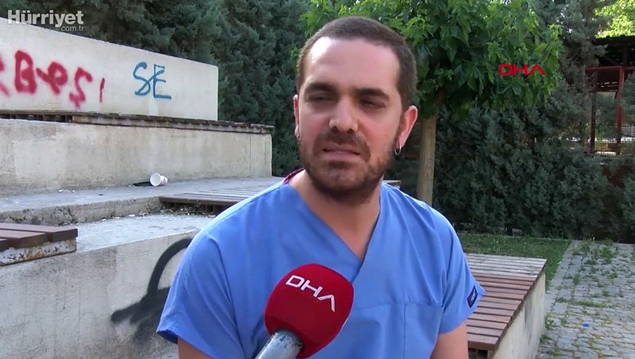Asistan doktoru makasla kovalayıp, yumrukladı