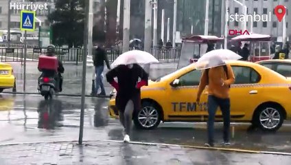 İstanbul'da gök gürültülü sağanak yağış