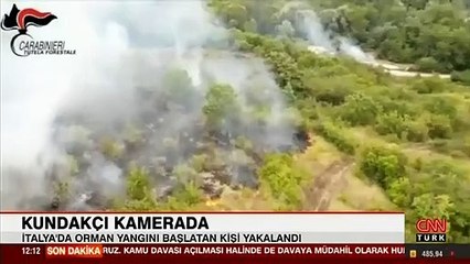 İtalya'da kundakçı çiftçi kıskıvrak yakalandı