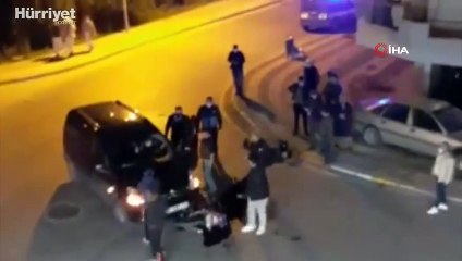 Motosiklet sürücüsü böyle ölümden döndü! O anlar kameraya