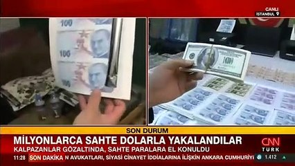 Milyonlarca sahte dolarla yakalandılar