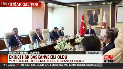 Mehmet Akif Ekinci HSK Başkanvekili olarak seçildi