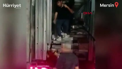 KKTC'ye giden TIR'ın dorsesinde 8 kaçak göçmen yakalandı