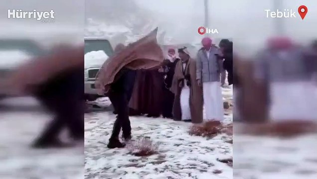 Suudi Arabistan’da kar sevinci