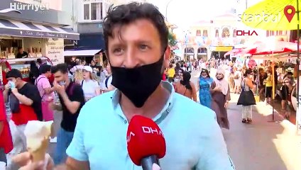 İstanbullular Büyükada'ya akın etti Adada yoğunluk oluştu