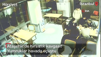 Ataşehir'de hırsızlık kavgası! Yumruklar havada uçuştu