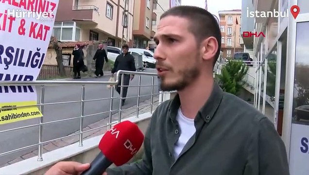 Rüzgarla hareket eden çöp konteynerinin peşinden koşup durdurdu