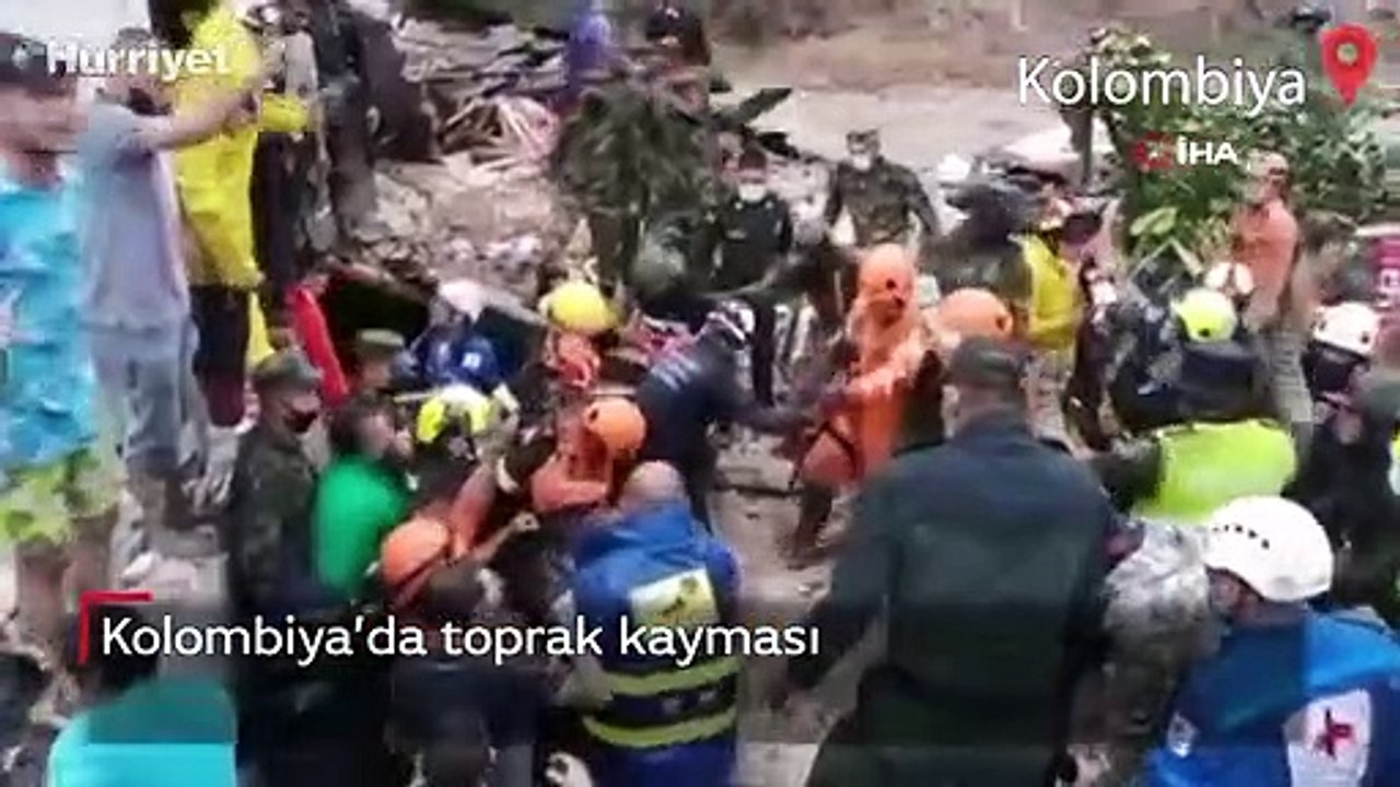 Kolombiya’da toprak kayması